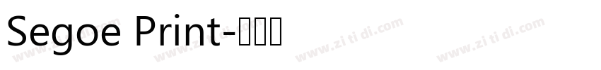 Segoe Print字体转换